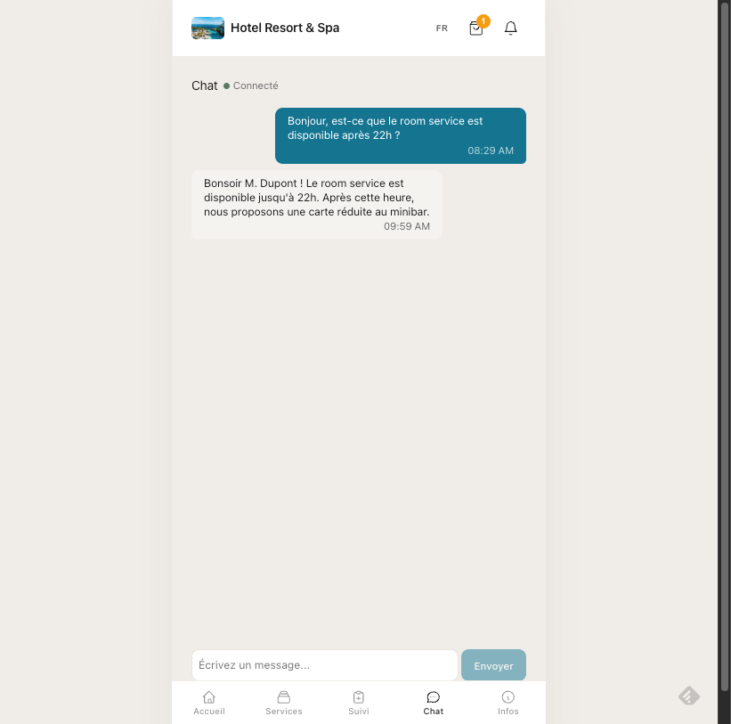 Chat conciergerie